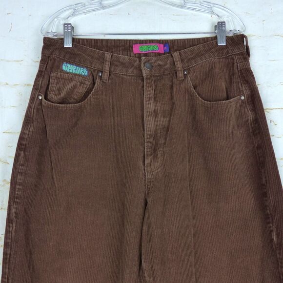 Empyre Pants Womens 11 Brown 32x29.5 Corduroy Loose Baggy Tori Carafe Skate Y2K - Picture 5 of 14